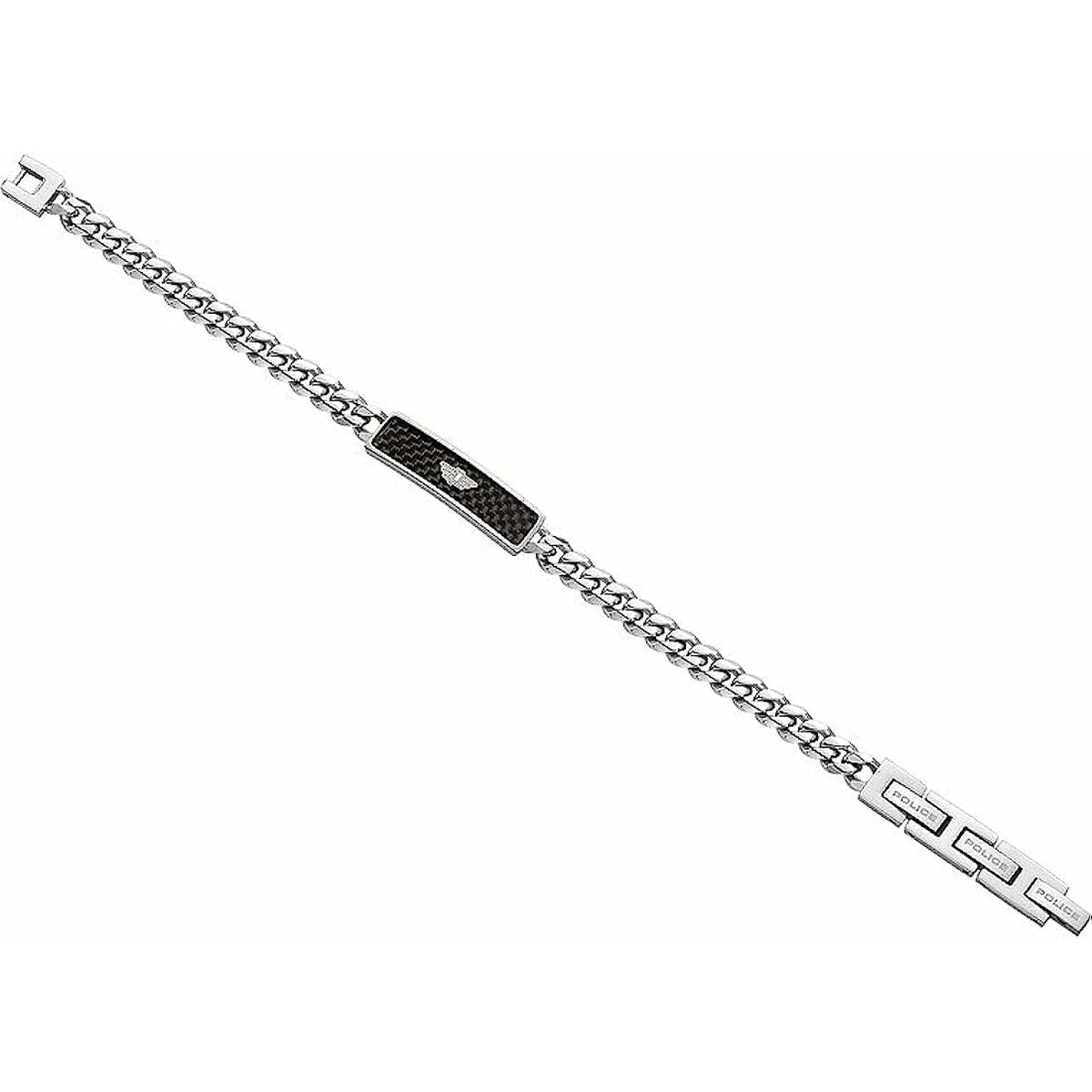 Bracelet Homme Police – Acier Noir & Style Moderne