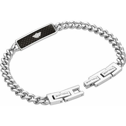 Bracelet Homme Police – Acier Noir & Style Moderne